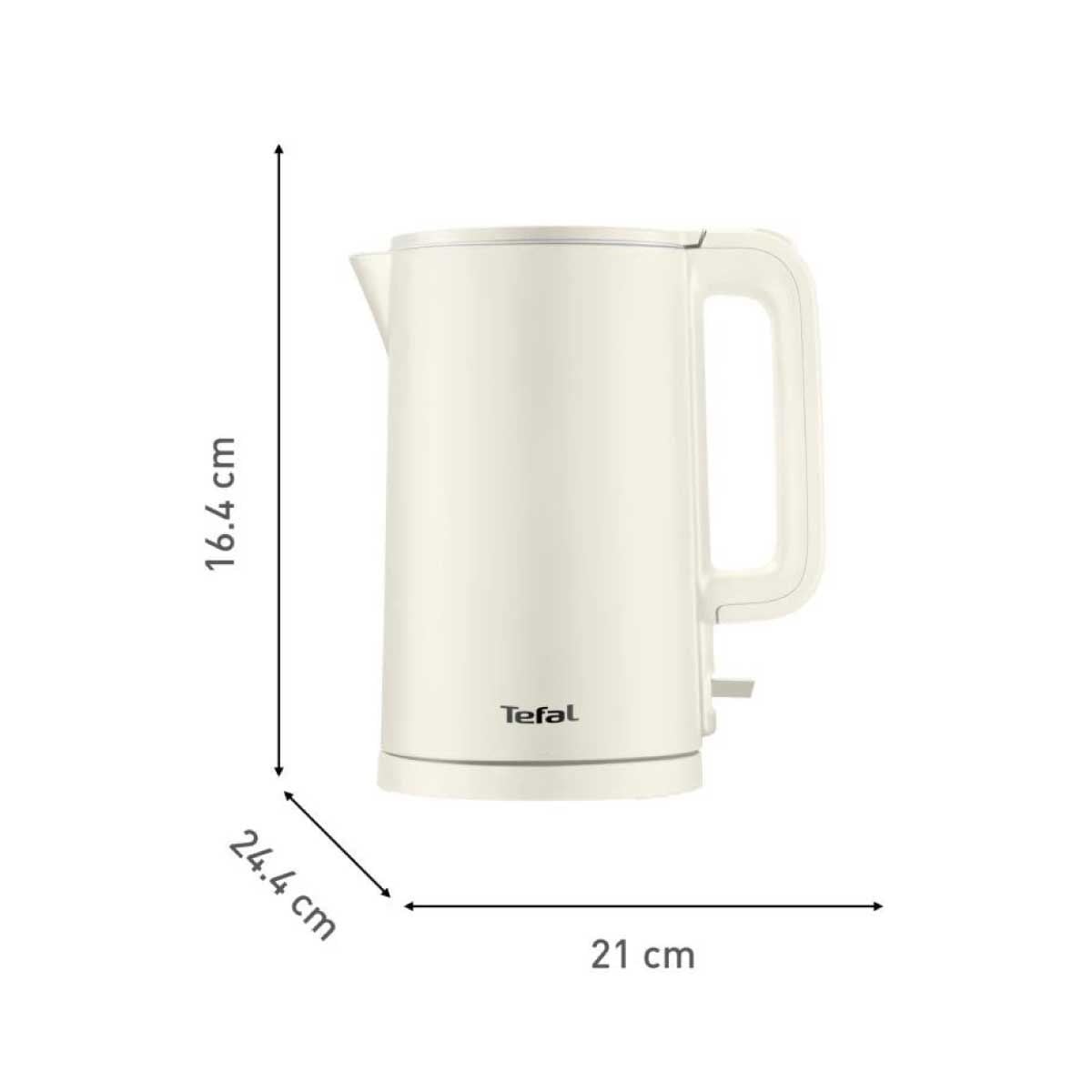 TEFAL กาต้มน้ำไฟฟ้า 1.5ลิตร สีครีม รุ่น KO140AE0