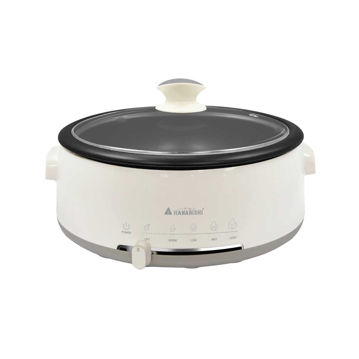 HANABISHI  หม้อสุกี้/ชาบู 3ลิตร 1300W รุ่นPS-305 สีขาว