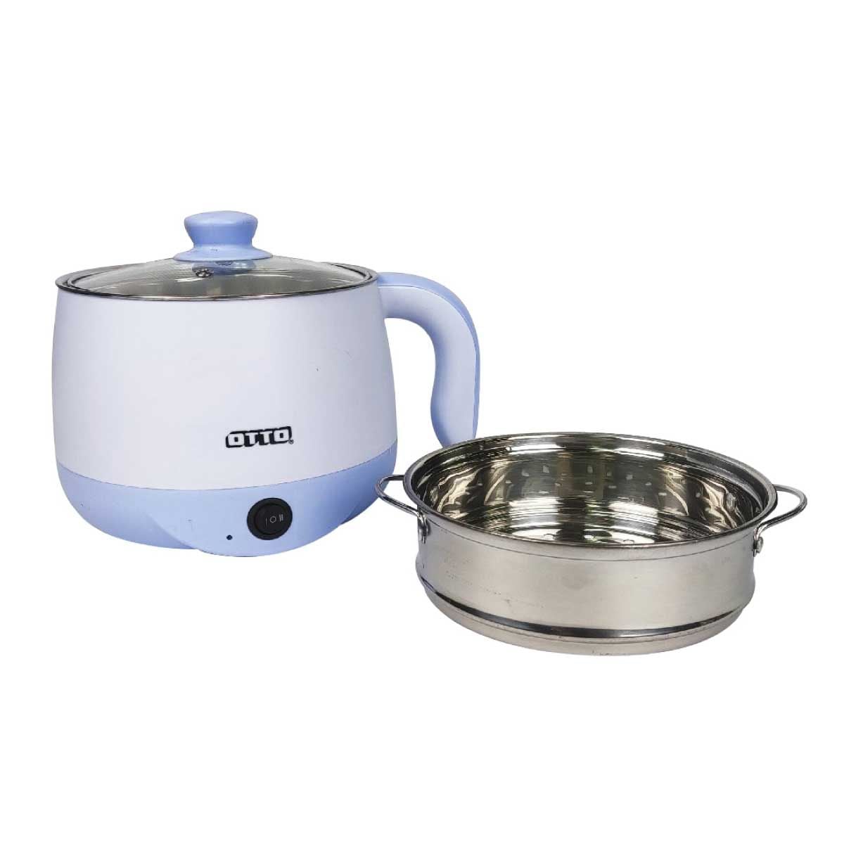OTTO หม้อต้มอเนกประสงค์ ขนาด 1.5ลิตร มีซึ้ง รุ่นMC-406PA
