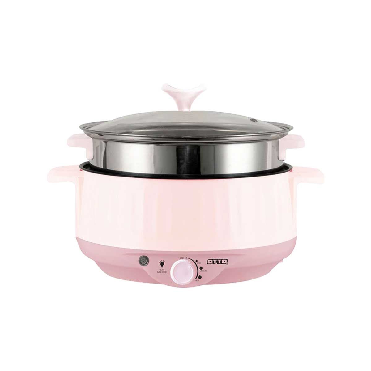 OTTO หม้อสุกี้ชาบู3ลิตร 1000W สีชมพู SP-310A