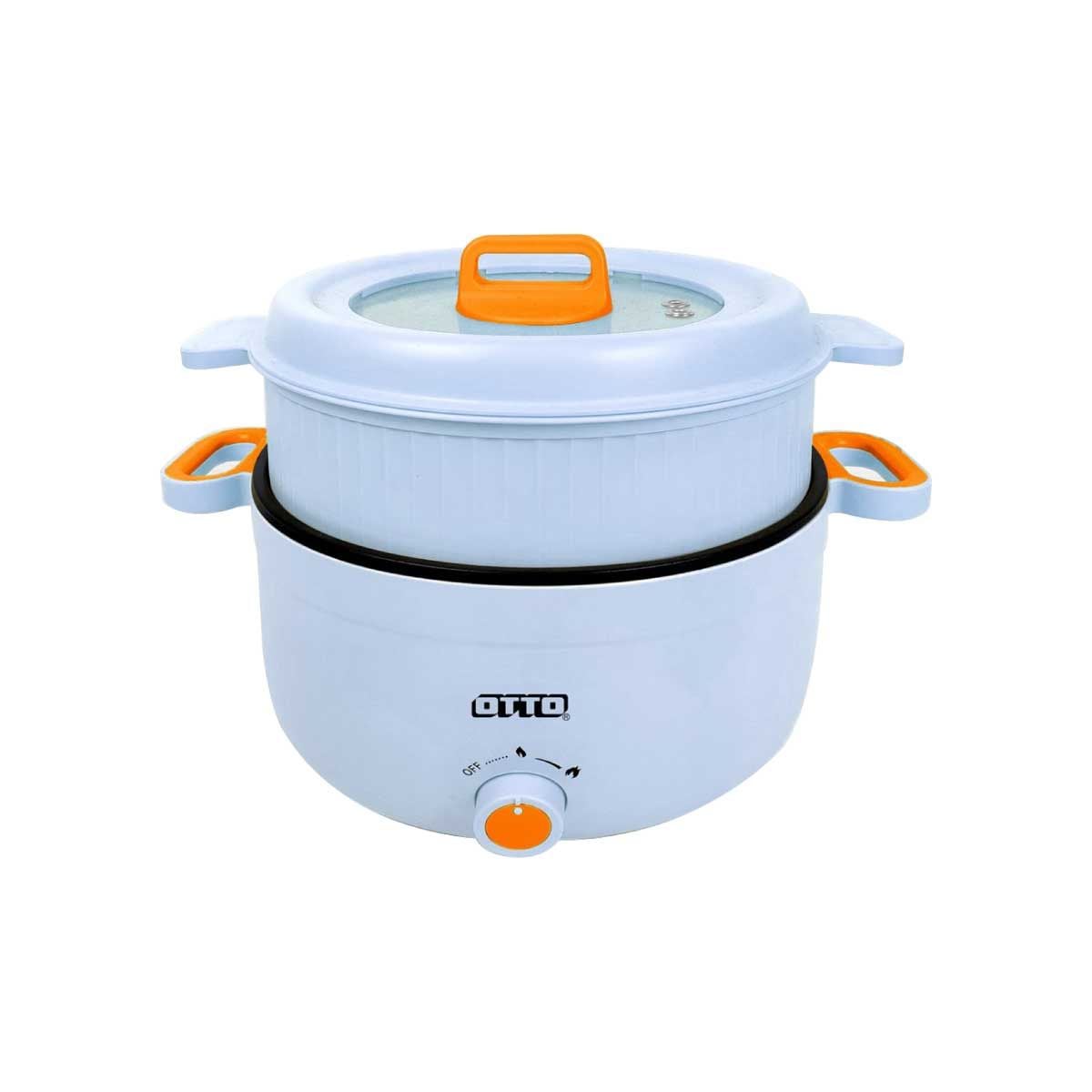 OTTO หม้อสุกี้ 4ลิตร มีซึ้ง สีฟ้า SP-310B