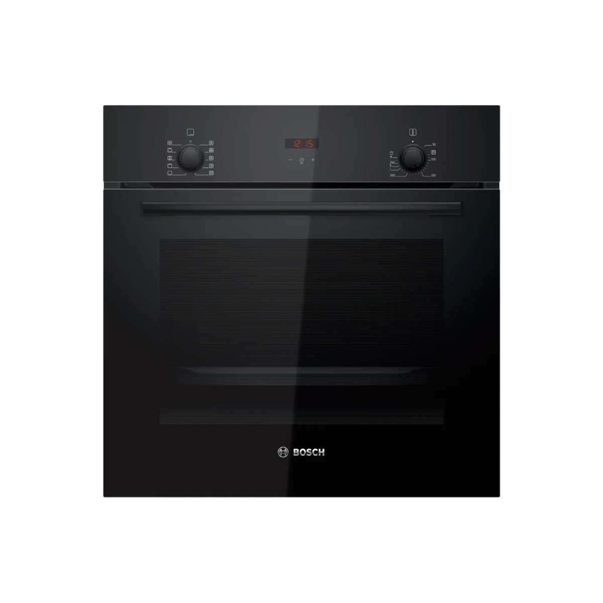 BOSCH เตาอบแบบฝัง ซีรี่ 2  60cm 66ลิตร สีดำ รุ่นHBF512BB1T