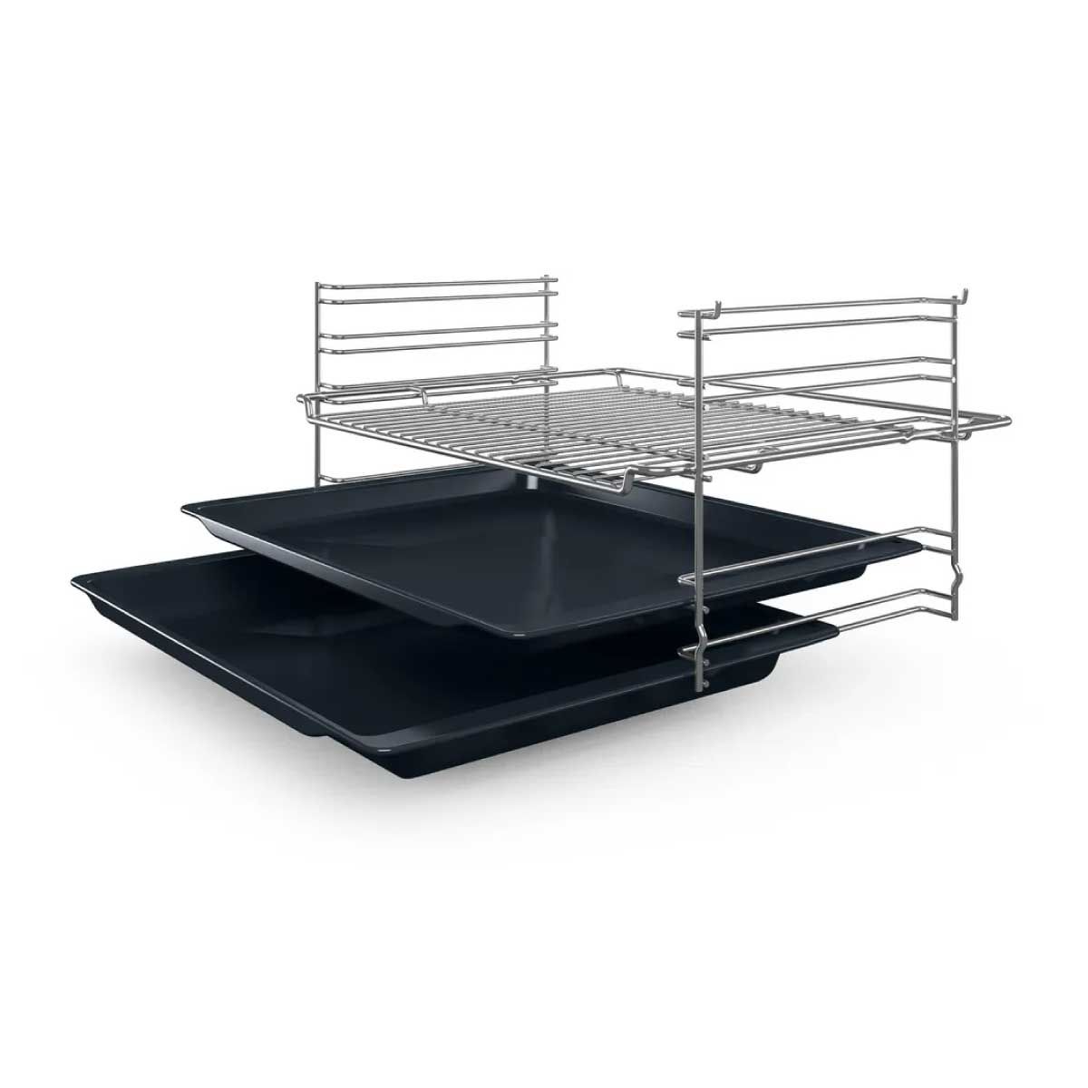 BOSCH เตาอบแบบฝัง ซีรี่ 2  60cm 66ลิตร สีดำ รุ่นHBF512BB1T