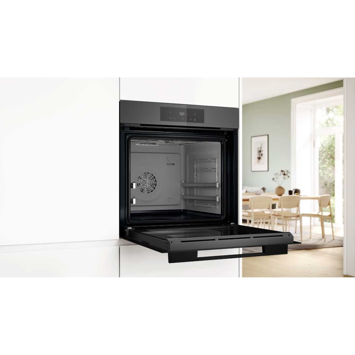 BOSCH เตาอบแบบฝัง60cm 76ลิตร Series6 รุ่น HJG852YN0K