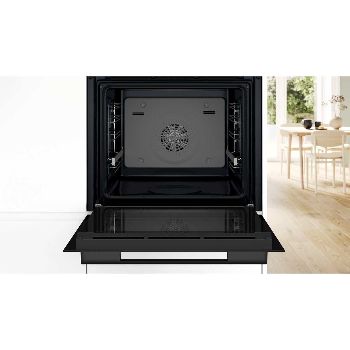 BOSCH เตาอบแบบฝัง60cm 76ลิตร สีดำ รุ่นHUA736EA0K