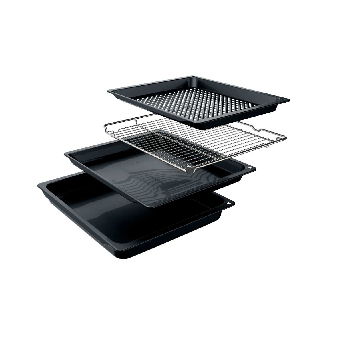 BOSCH เตาอบแบบฝัง60cm 76ลิตร สีดำ รุ่นHUA736EA0K