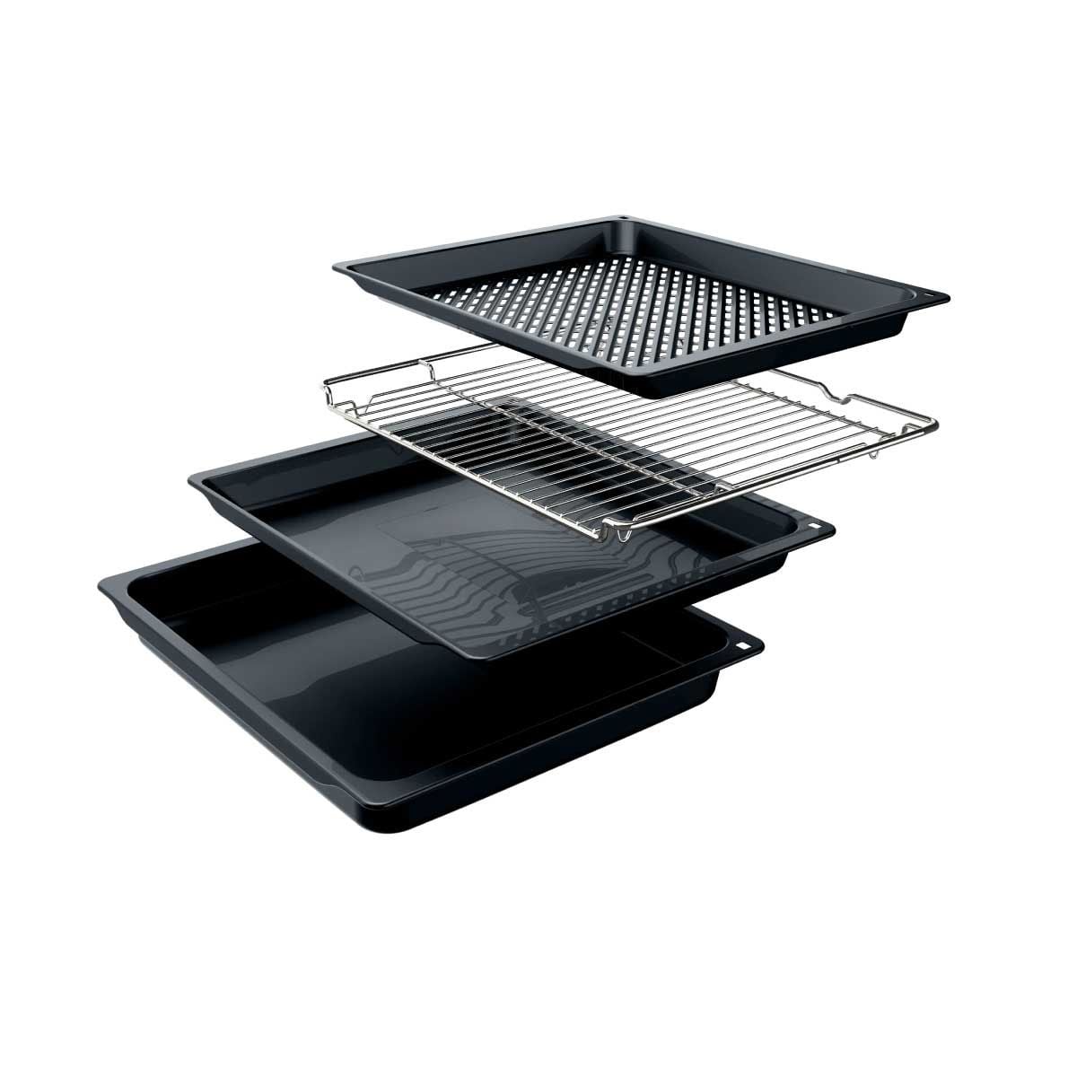 BOSCH เตาอบแบบฝัง60cm 76ลิตร สีดำ รุ่นHUA736EG0K