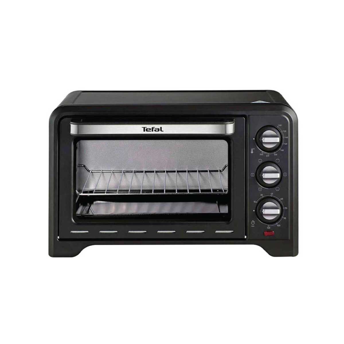 TEFAL เตาอบไฟฟ้า Oven กำลังไฟ 1,380 วัตต์ ขนาดความจุ 19 ลิตร รุ่น OF4448TH -Black