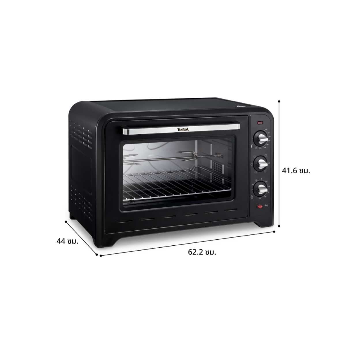 TEFAL เตาอบไฟฟ้า Oven Optimo กำลังไฟ 2,200 วัตต์ ขนาดความจุ 60 ลิตร รุ่น OF4958 -Black