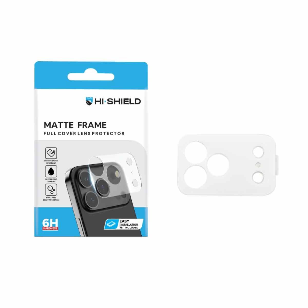 Hi-Shield ฟิล์มกันรอยฐานกล้องแบบด้าน Matte Frame Lens - iPhone 18 Pro Max