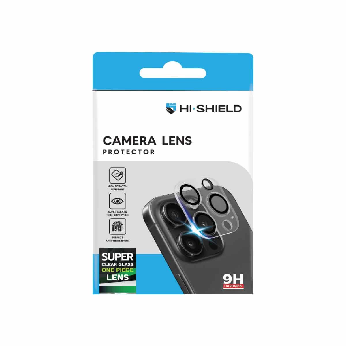 Hi-Shield กระจกกันเลนส์กล้องแบบเต็มแผ่น Super Clear Real Glass (1 Piece) - iPhone 18 Pro Max