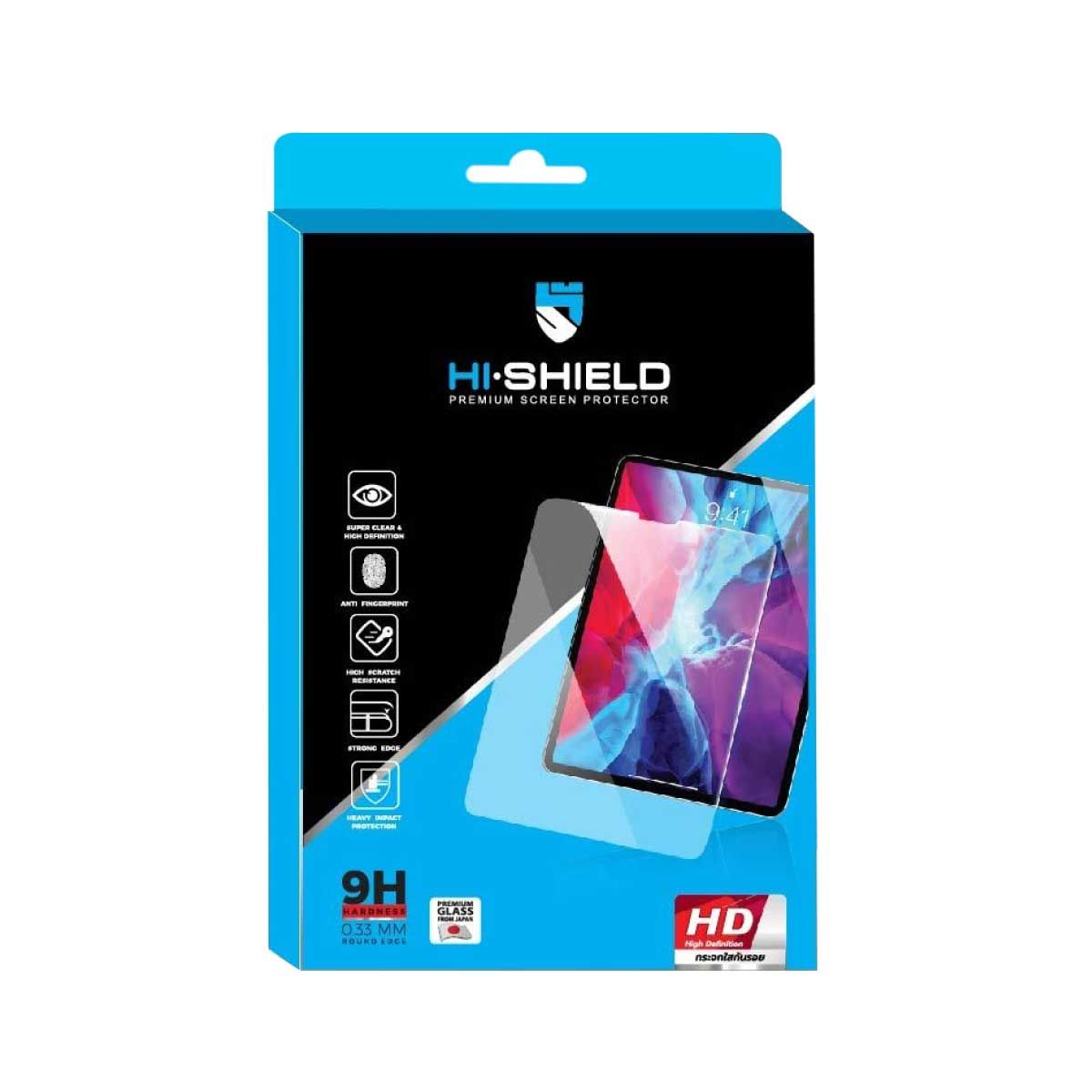 Hi-Shield High Definition Tempered Glass ฟิล์มกระจกนิรภัยแบบใสสำหรับ iPad Air 11" (2024)