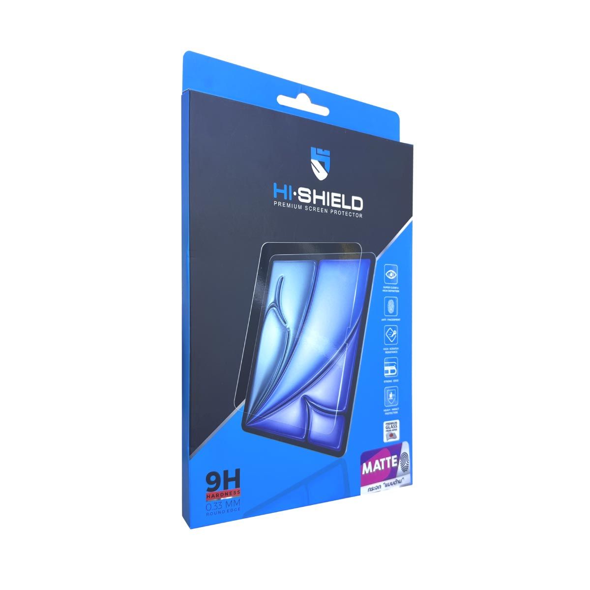 HISHIELD ฟิล์มกระจกแบบด้าน ปกป้องเต็มหน้าจอ ความหนากระจก 0.33mm สำหรับรุ่น iPad Mini7 (2024)  หน้าจอ 8.3 นิ้ว