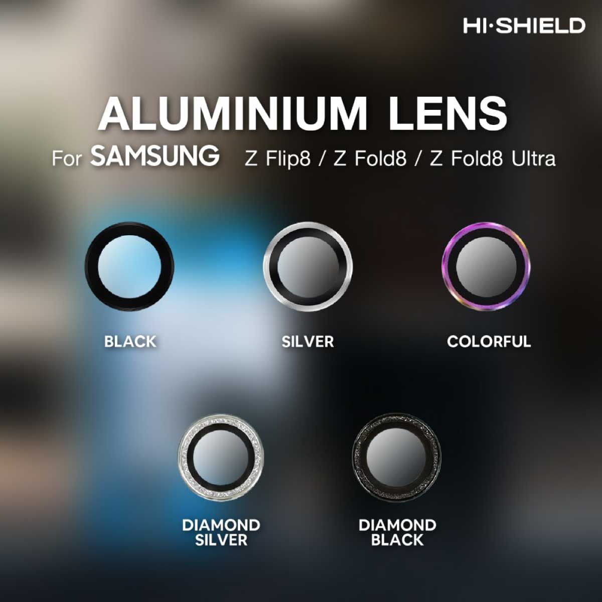 Hi-Shield กระจกกันเลนส์กล้อง Aluminum Lens - Samsung Galaxy Z Fold8 Ultra (Silver)
