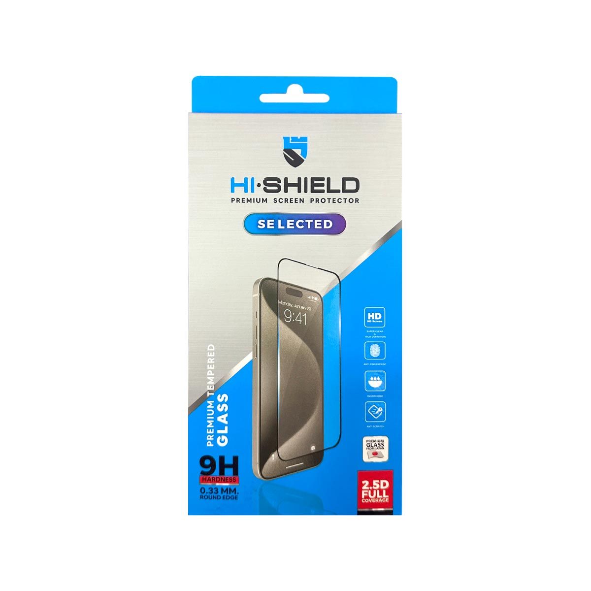 HISHIELD ฟิล์มกระจกเต็มหน้าจอ TemperedGlass FC 2.5D ความหนากระจก 0.33mm  สำหรับรุ่น Samsung/A06 4G หน้าจอ 6.7"
