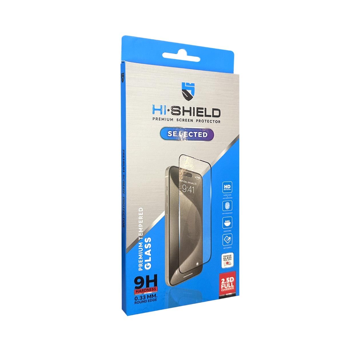 HISHIELD ฟิล์มกระจกเต็มหน้าจอ TemperedGlass FC 2.5D ความหนากระจก 0.33mm  สำหรับรุ่น Samsung/A06 4G หน้าจอ 6.7"