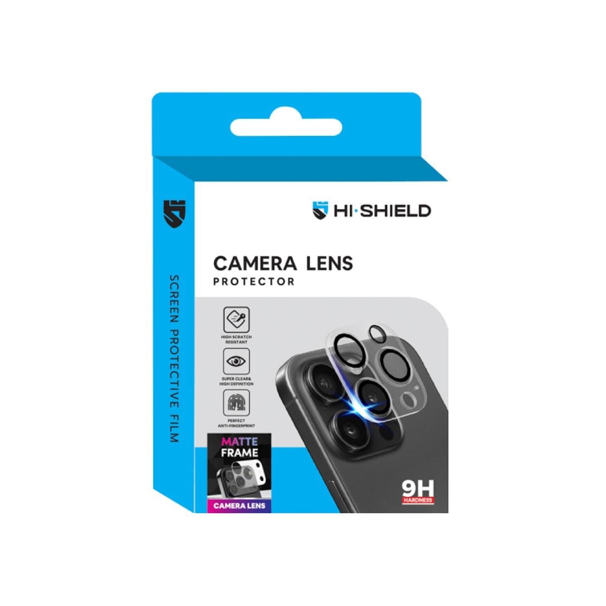HI-SHIELD ฟิลม์ HI-SHIELD Matte Frame Lens for iPhone 17 Pro