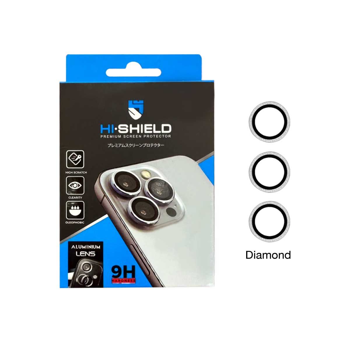 HISHIELD Aluminium Lens Diamond iPhone 15Pro/ProMax