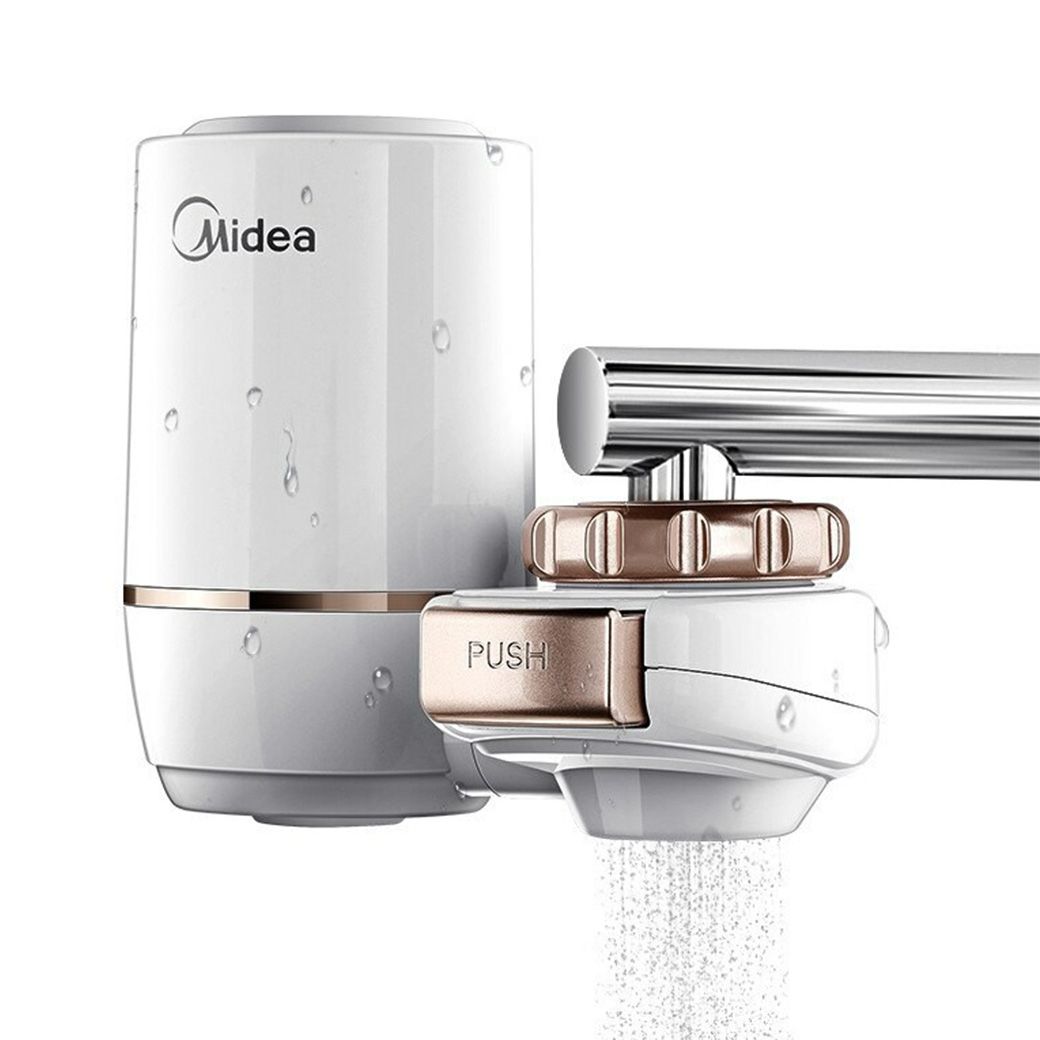 MIDEA เครื่องกรองแบบต่อเข้ากับหัวก๊อก ชุดกรองCarbon Fiber Filter รุ่น MC122-2
