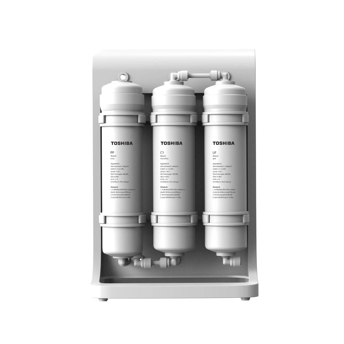 TOSHIBA  เครื่องกรองน้ำ UF 4 ฟิลเตอร์ สีขาว รุ่น TWP-N2041UUFTH(W)