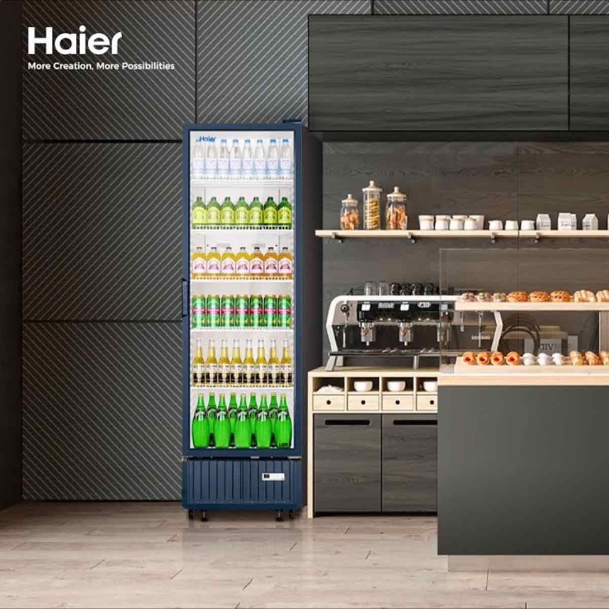 HAIER  ตู้แช่1ประตู 12Q สีดำ รุ่นSC-340BPC