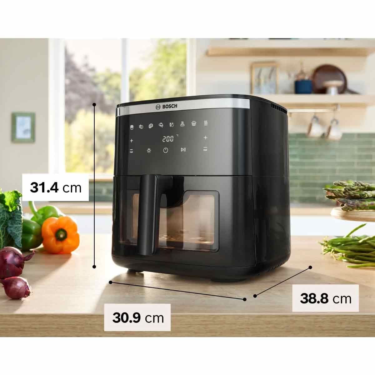 BOSCH หม้อทอดไร้น้ำมัน Series 6 ความจุ 7.2 ลิตร รุ่น MAF671B0
