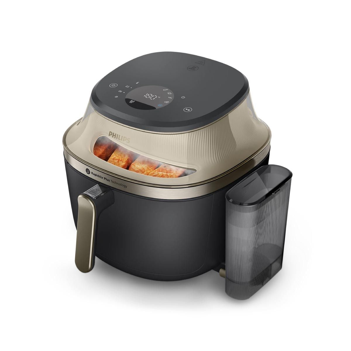 PHILIPS หม้อทอดไร้น้ำมัน7.2L กระจกใส+ไอน้ำ รุ่นNA543/00