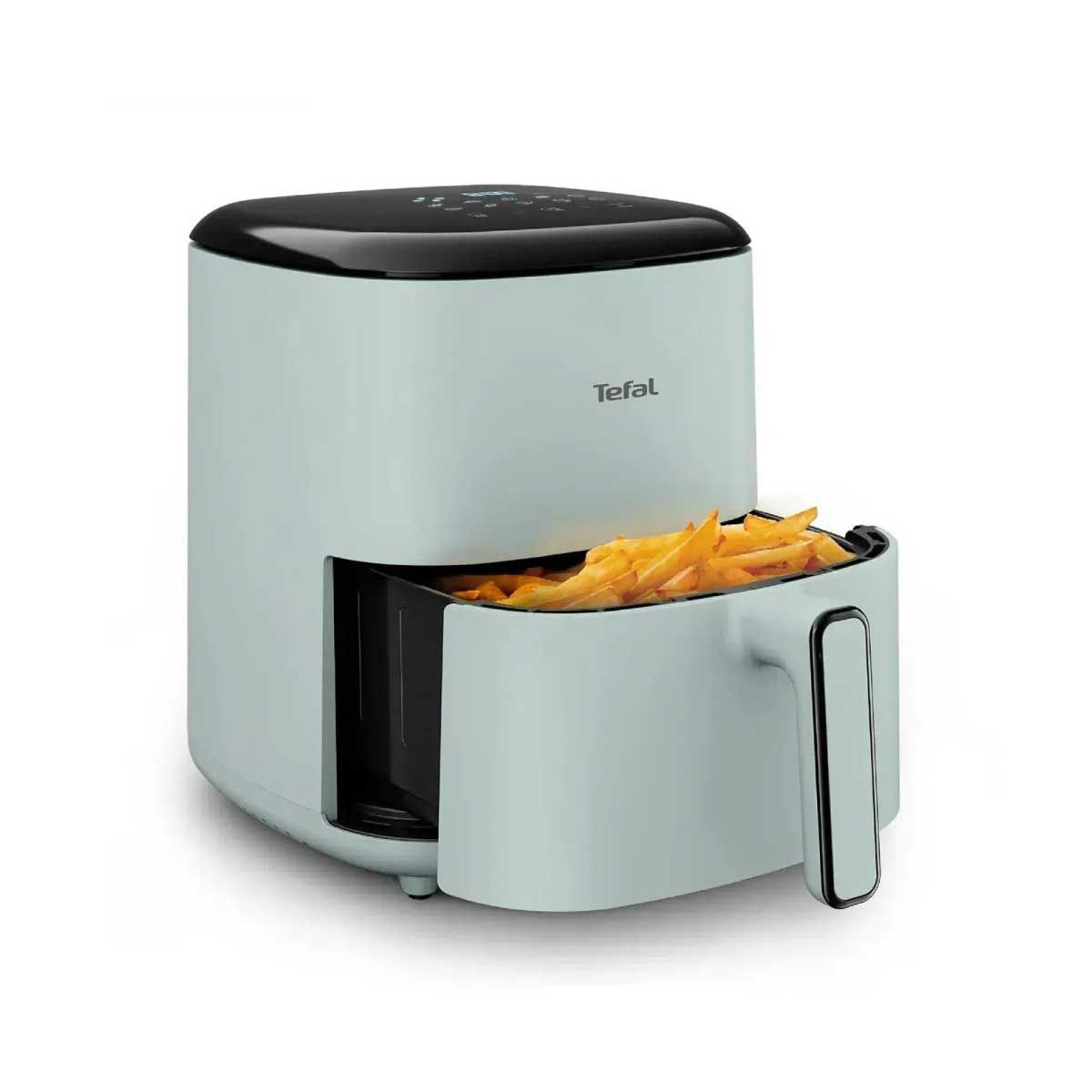TEFAL หม้อทอดไร้น้ำมันดิจิทัล 5ลิตร สีฟ้า รุ่นEY2454T0