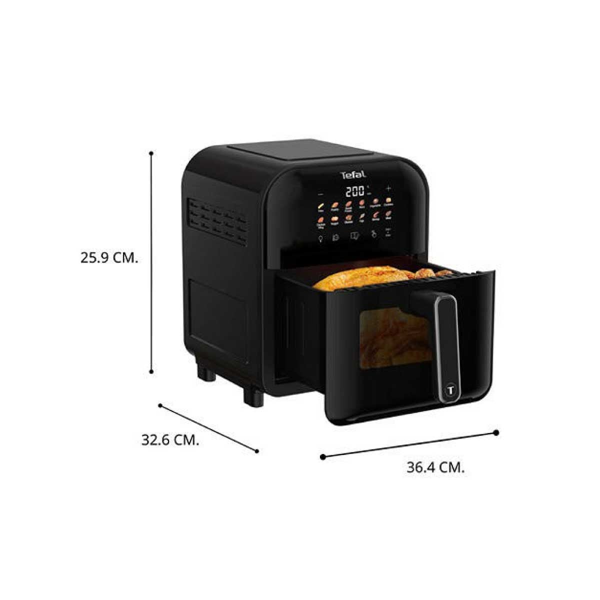 TEFAL หม้อทอดไร้น้ำมัน ระบบดิจิทัล 6L รุ่น EY821868