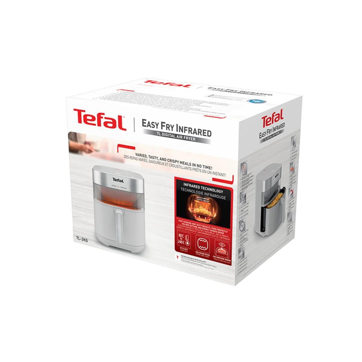 TEFAL หม้อทอดไร้น้ำมัน 7 ลิตร อินฟาเรต รุ่น EY831GE0