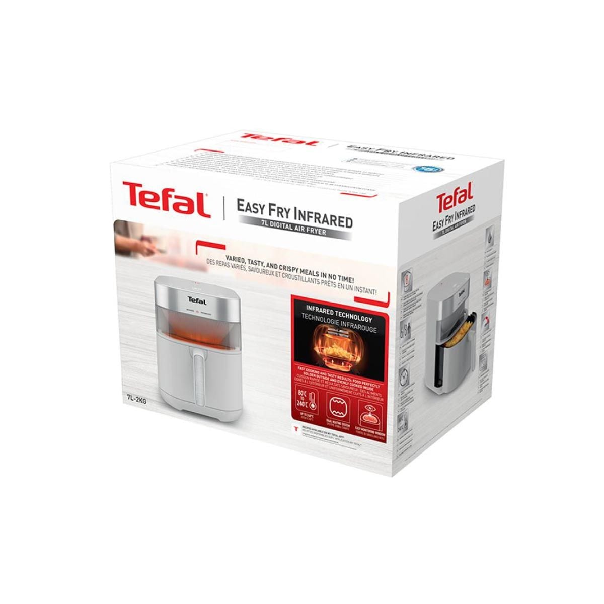 TEFAL หม้อทอดไร้น้ำมัน 7 ลิตร อินฟาเรต รุ่น EY831GE0