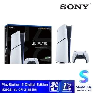 SONY  PlayStation 5 Digital Edition 825GB  รุ่น CFI-2118B01 เครื่องเล่นเกมส์ PS5 ผิวสัมผัสแบบด้าน Matt
