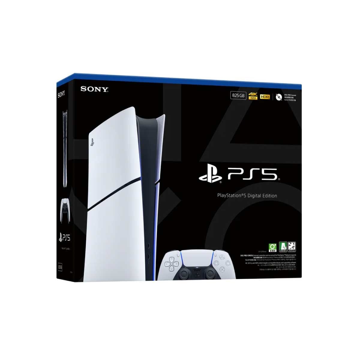 SONY  PlayStation 5 Digital Edition 825GB  รุ่น CFI-2118B01 เครื่องเล่นเกมส์ PS5 ผิวสัมผัสแบบด้าน Matt