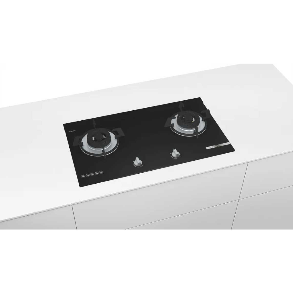 BOSCH เตาฝังแก๊ส78ซม.9.8Kw สีดำ รุ่นPMD82A31AX