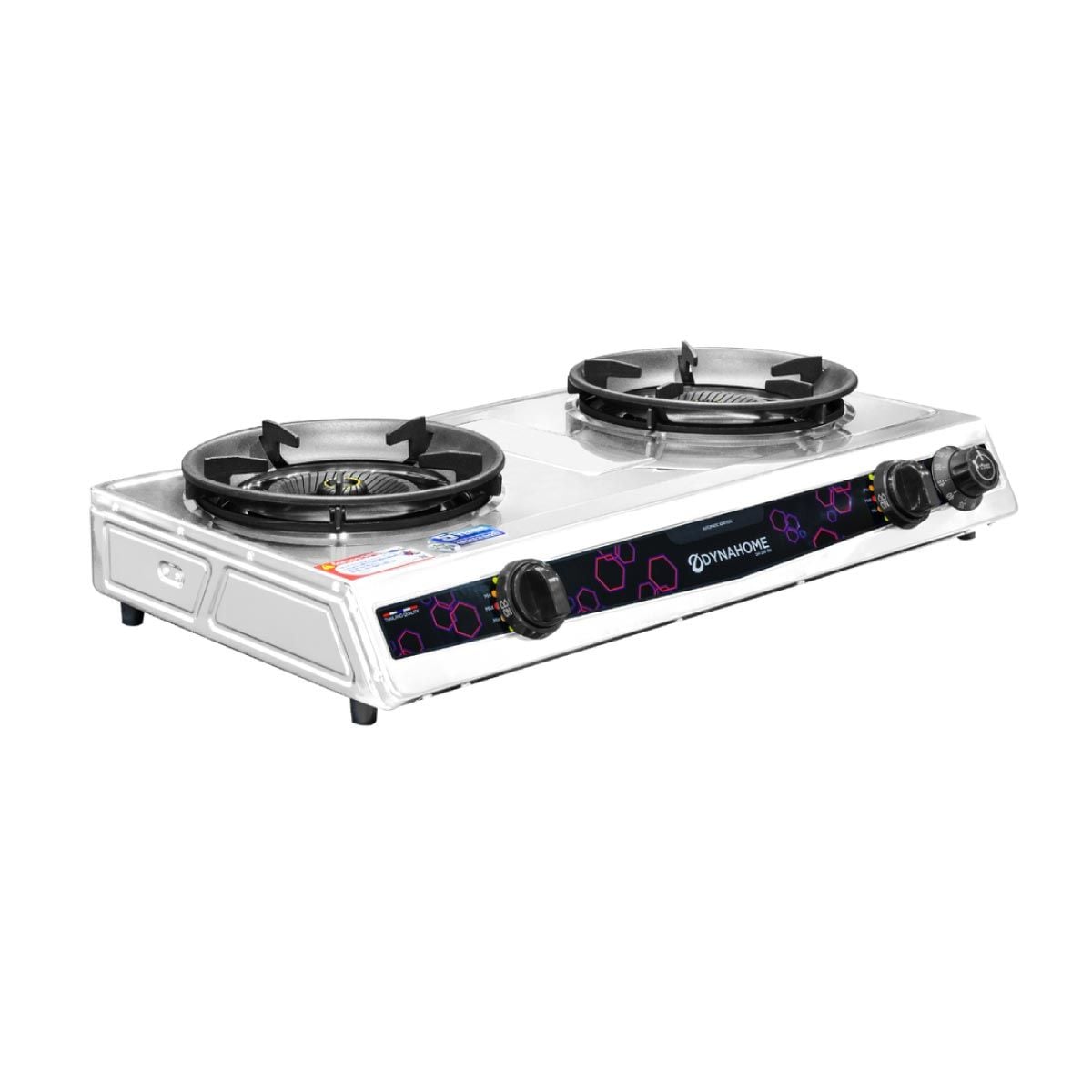 DYNAHOME เตาแก๊สกล่องคู่สแตนเลส ตั้งเวลาแจ้งเตือน รุ่น DH-229-TM