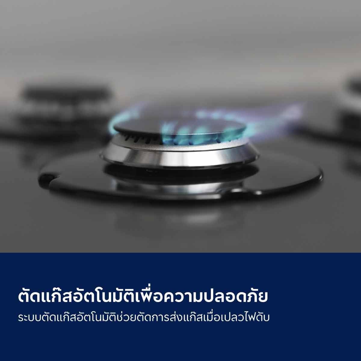 ELECTROLUX เตาแก็สแบบฝัง73CM 2หัว 4.5KW EHG7220BF
