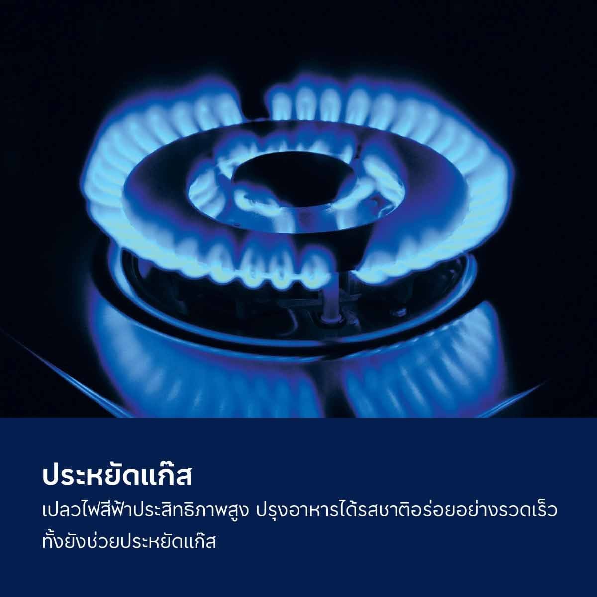ELECTROLUX เตาแก็สแบบฝัง73CM 2หัว 4.5KW EHG7220BF