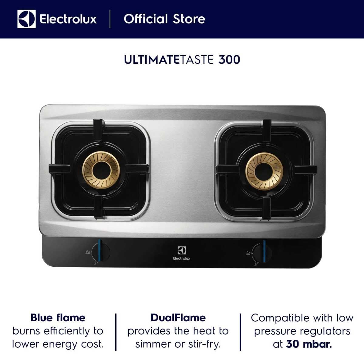ELECTROLUX  เตาแก๊สตั้งโต๊ะ 2 หัวแก๊ส รุ่น ETG726BXS