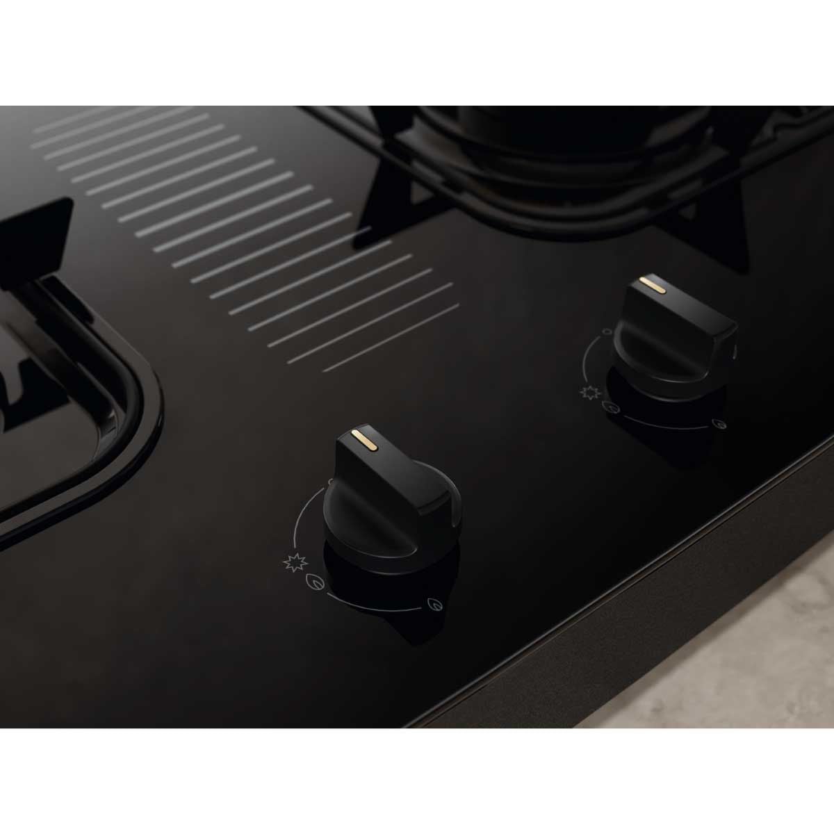 ELECTROLUX  เตาแก๊สตั้งโต๊ะ2หัวเตา กระจกดำ รุ่นETG7277GKR