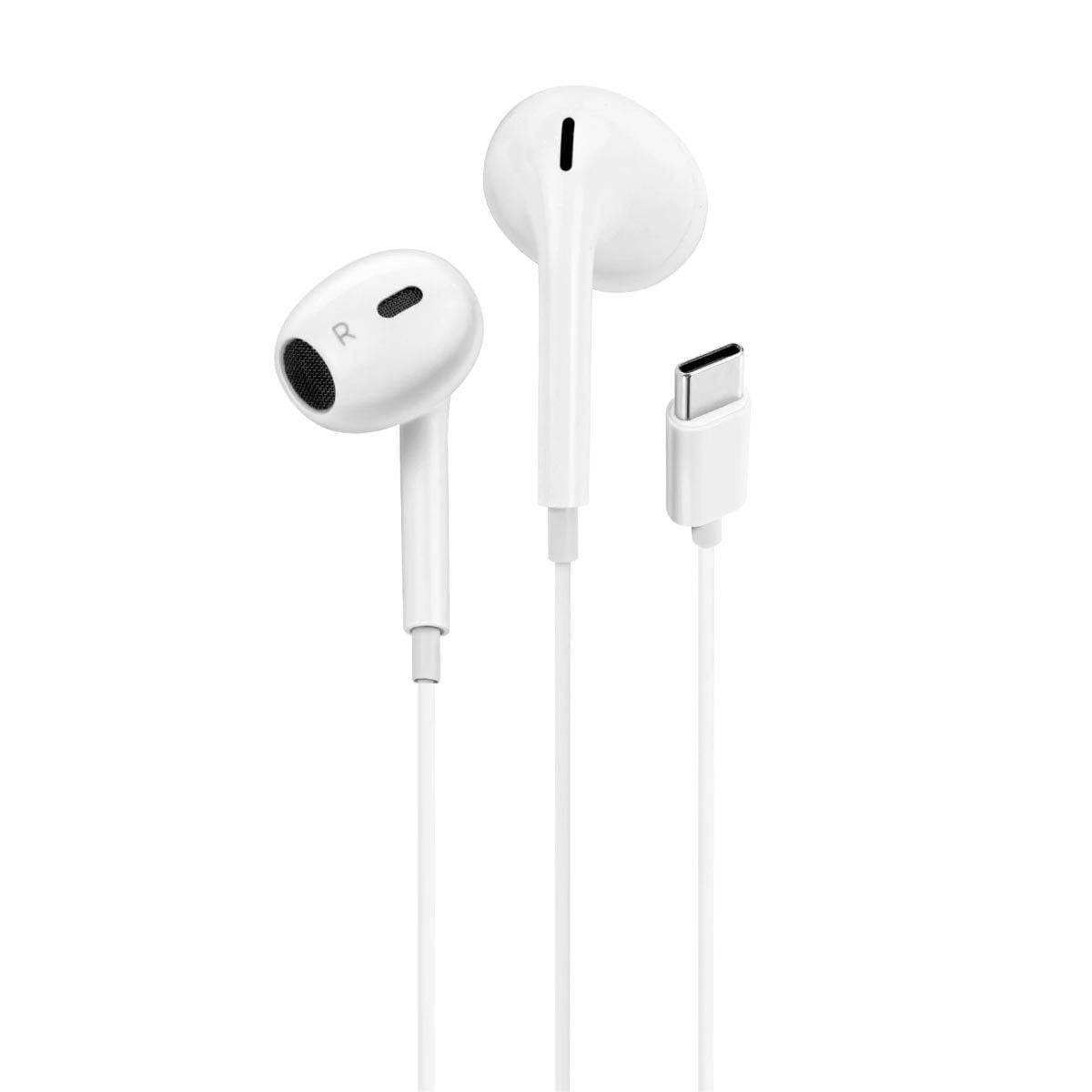 Asaki หูฟังเอียร์โฟนสมอลทอล์ค และรีโมทคอนโทรล สีขาว รุ่น A-K15Plus