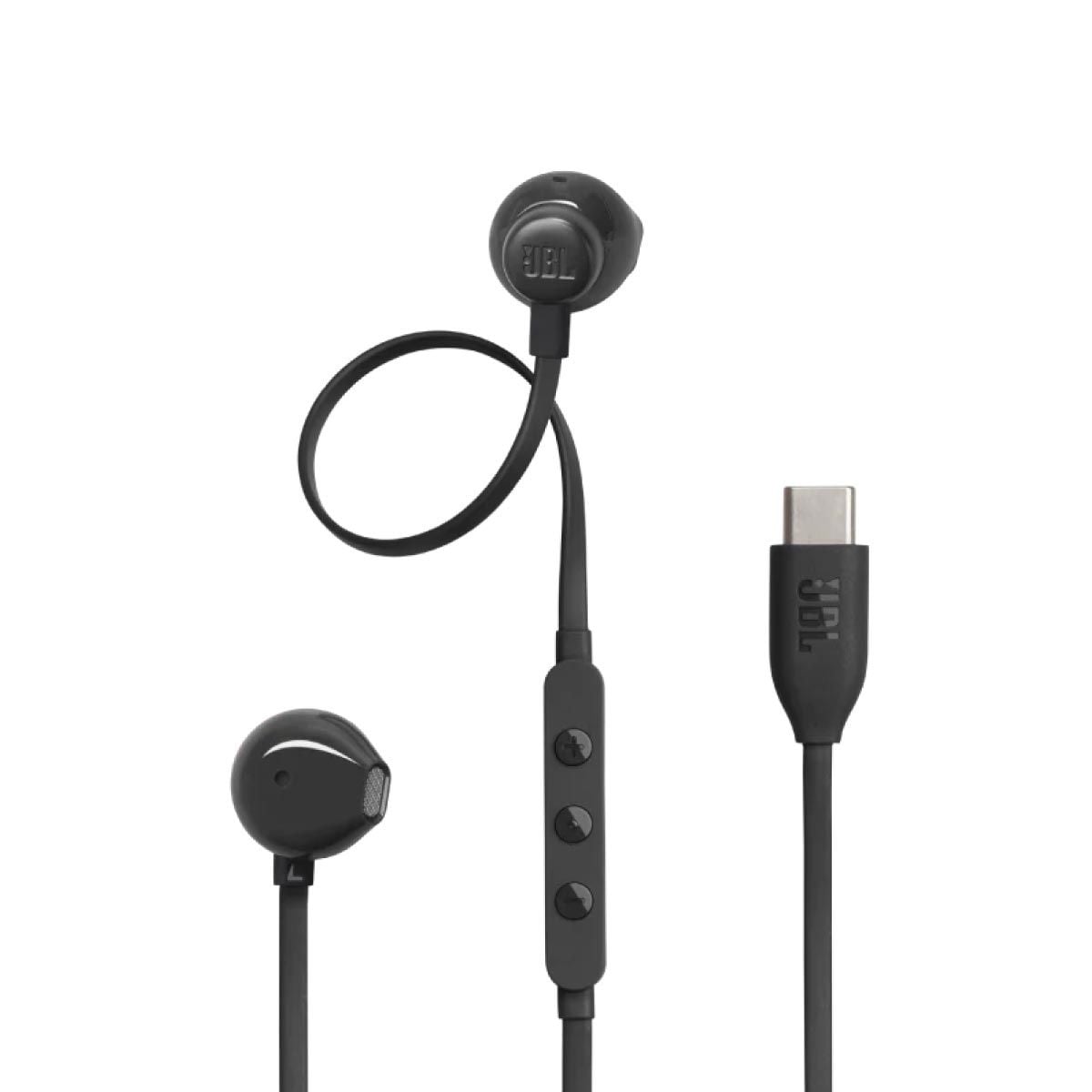 JBL หูฟัง Earbud แบบใส่หู มีสาย รุ่น TUNE 305CBK สีดำ แบบUSB-C