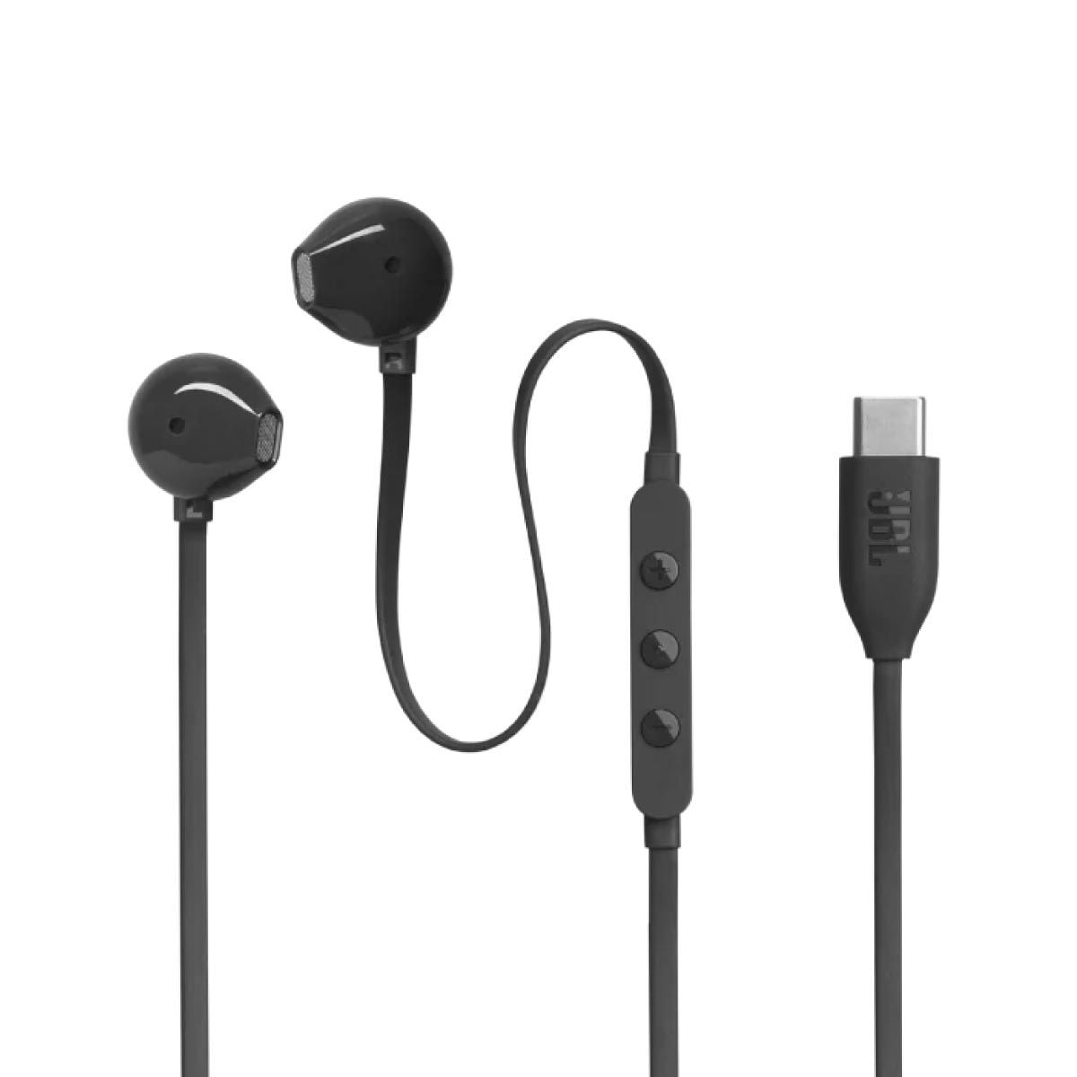 JBL หูฟัง Earbud แบบใส่หู มีสาย รุ่น TUNE 305CBK สีดำ แบบUSB-C