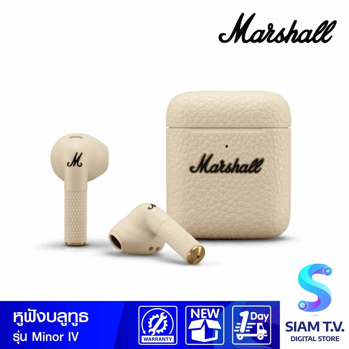 Marshall หูฟังไร้สาย Bluetooth รุ่น Minor IV Cream