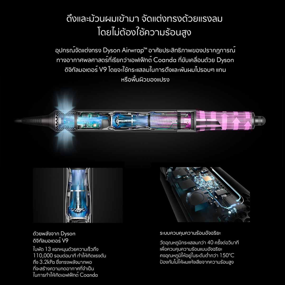 Dyson  เครื่องเป่าผมพร้อมจัดแต่งทรงผมstylerและdryerรุ่นHS05