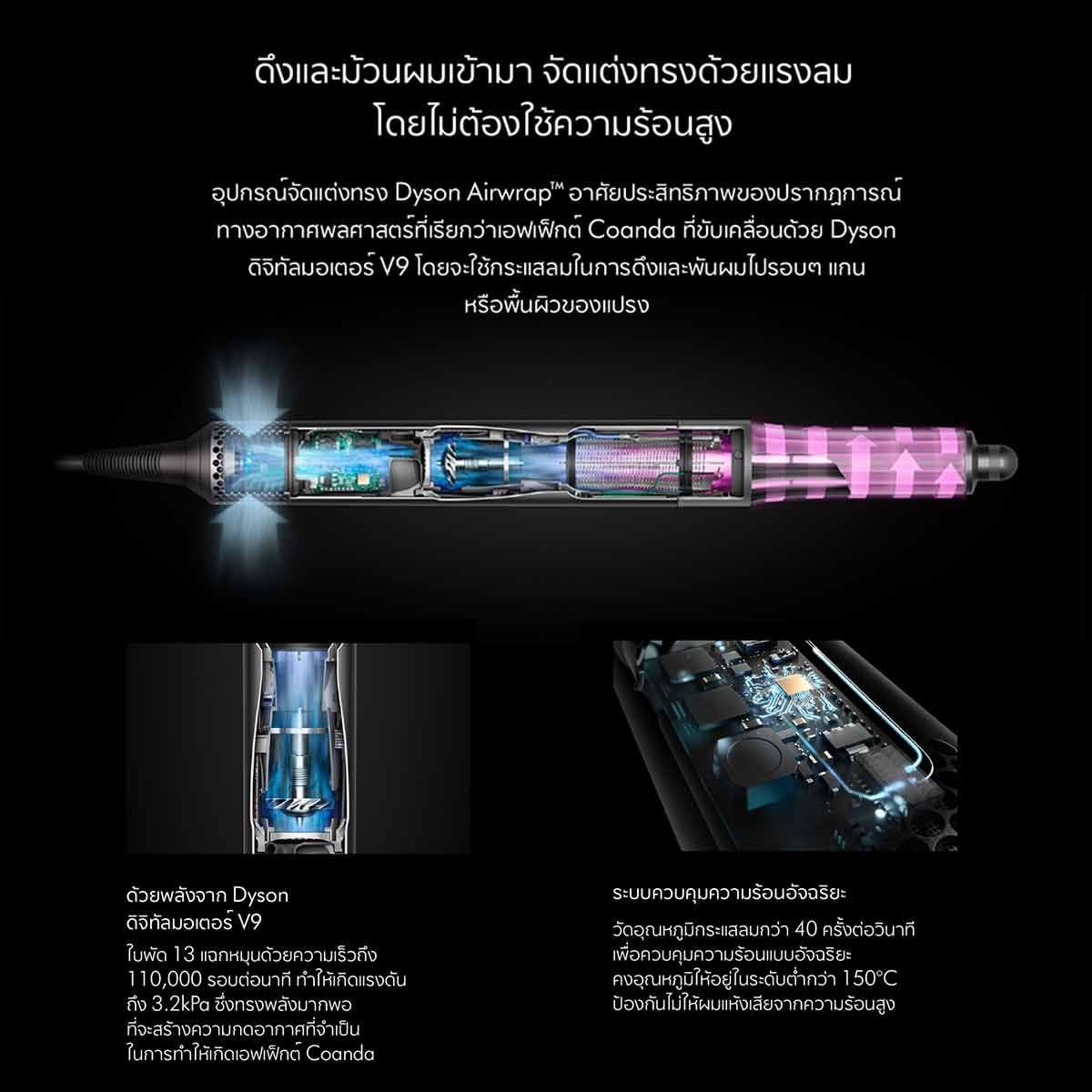 Dyson  เครื่องเป่าผมพร้อมจัดแต่งทรงผมstylerและdryerรุ่นHS05