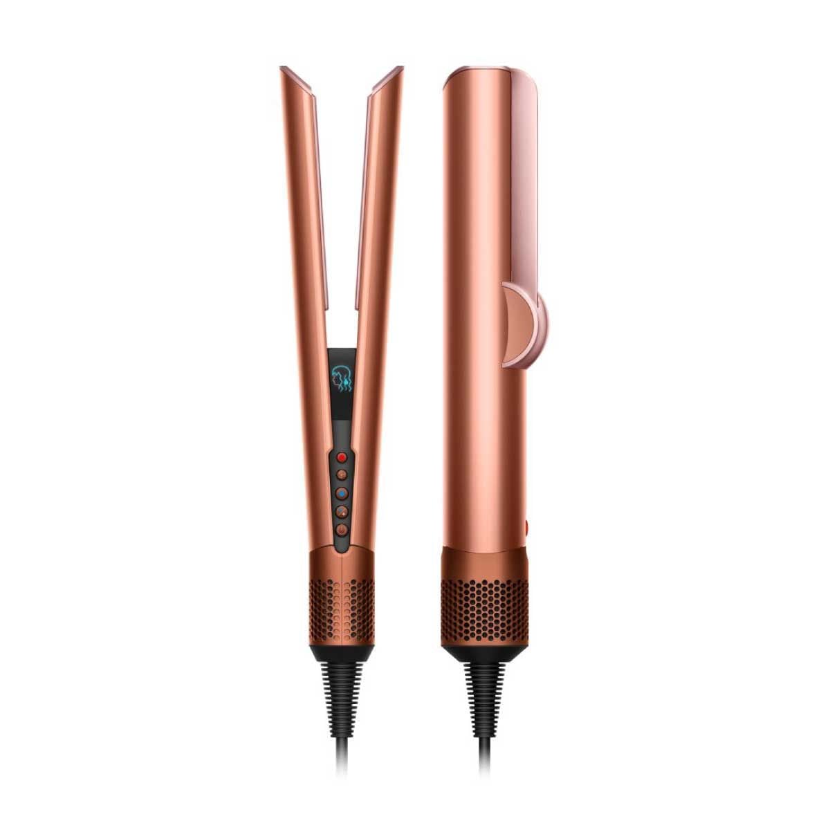 Dyson  เครื่องหนีบผม  Airstrait  สีแอมเบอร์ ซิลค์/ชมพูแชมเปญ รุ่นHT01+CASE