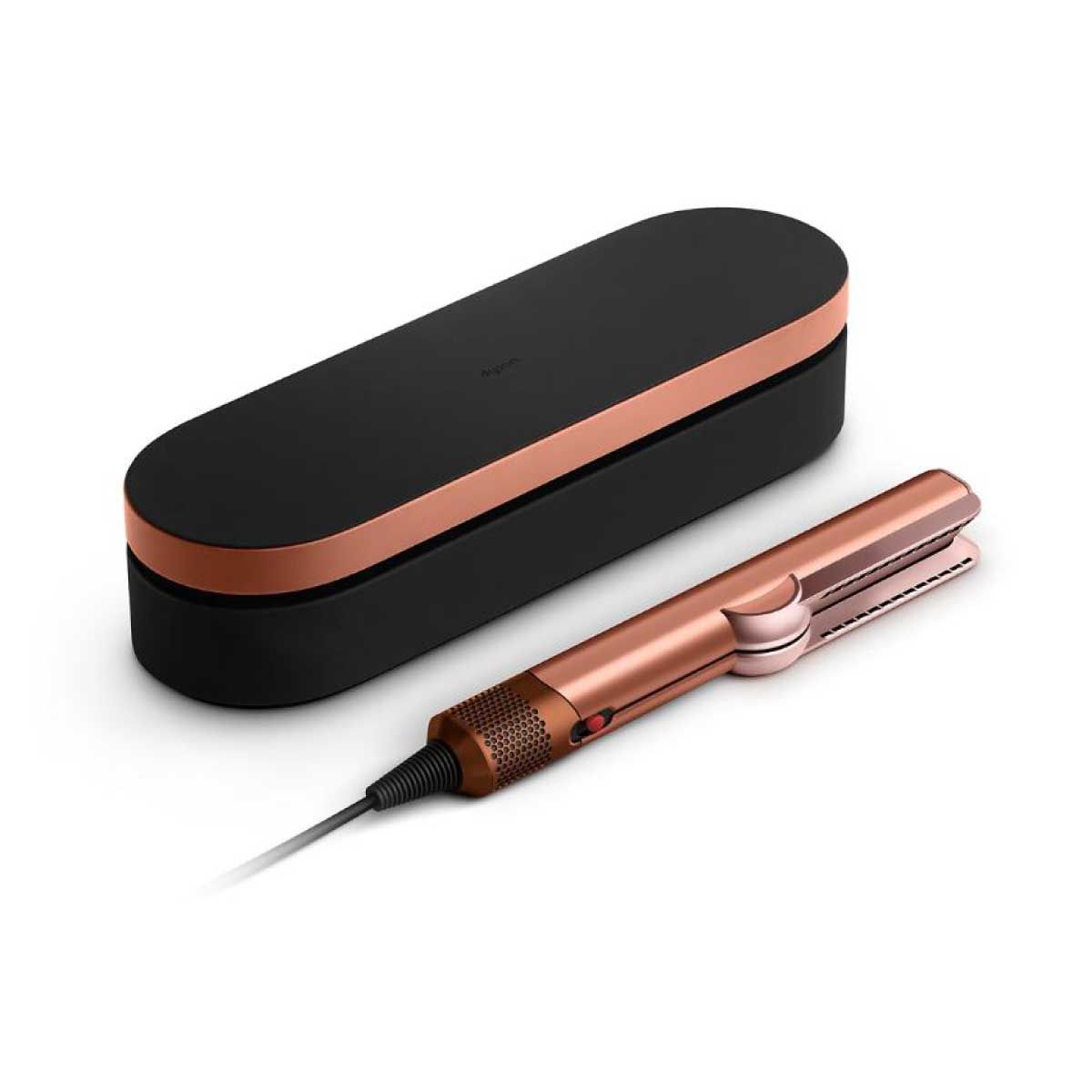 Dyson  เครื่องหนีบผม  Airstrait  สีแอมเบอร์ ซิลค์/ชมพูแชมเปญ รุ่นHT01+CASE