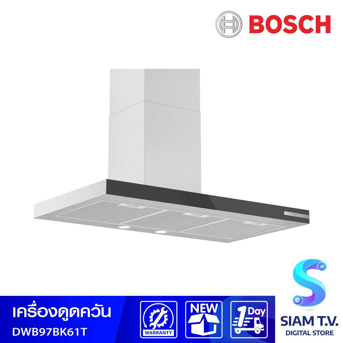 BOSCH  เครื่องดูดควันติดผนัง 90cm Series4  รุ่นDWB97BK61T