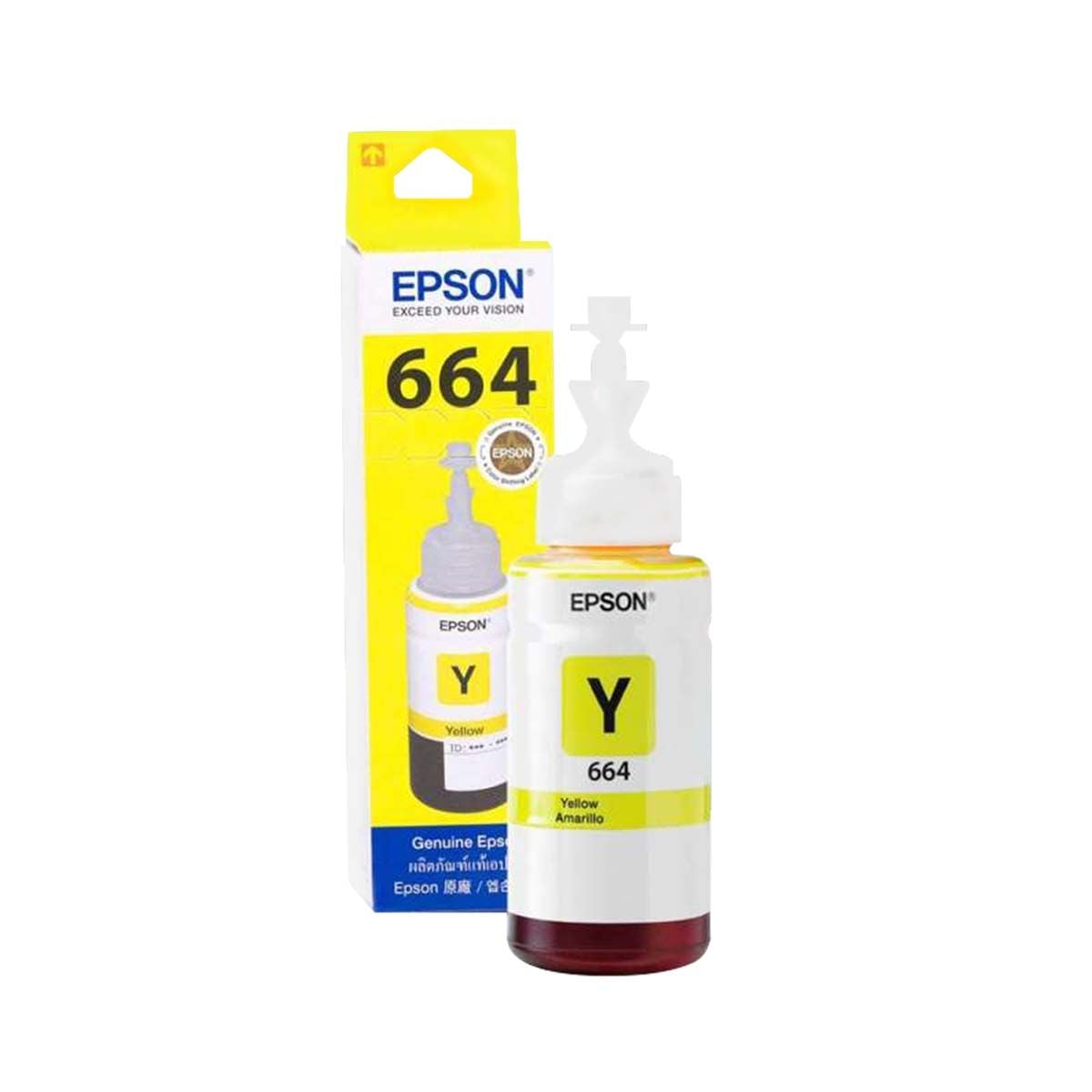 INK (หมึกสำหรับเครื่องพิมพ์) T664400 สีเหลือง 70cc. (L100/L200) EPSON