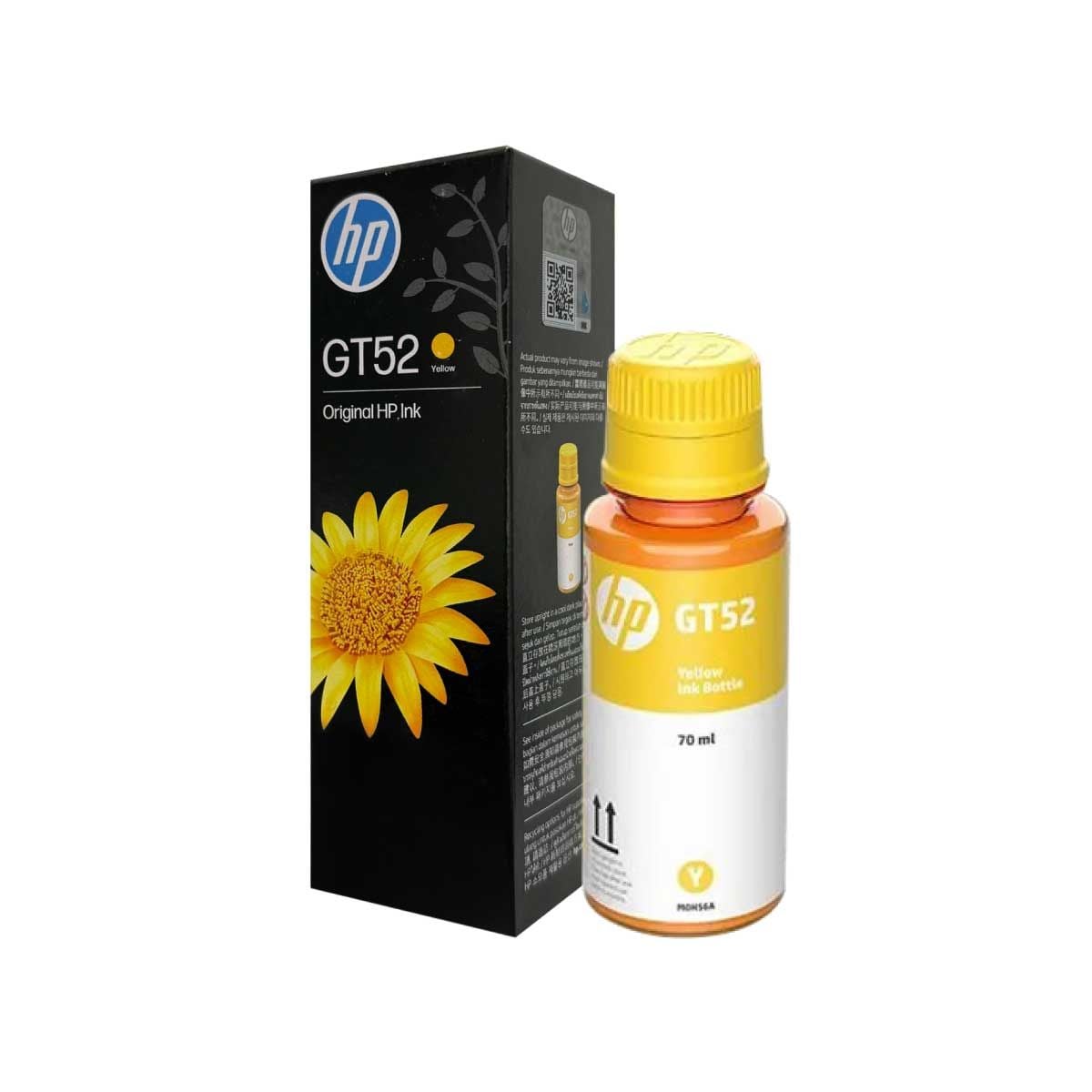INK (หมึกสำหรับเครื่องพิมพ์) HP GT52 (YELLOW)